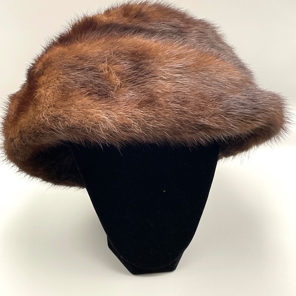 Vintage Saga Mink Fur Hat Size 21 1/2" - Picture 3 of 6